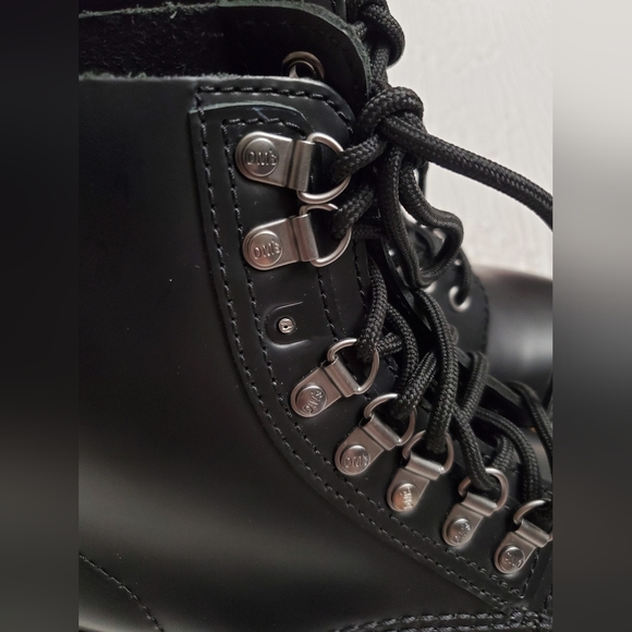 Dr Martens Pascal Verso Smooth Leather Lace Up Boots Size L8 M7 Classic Retro - Picture 10 of 12